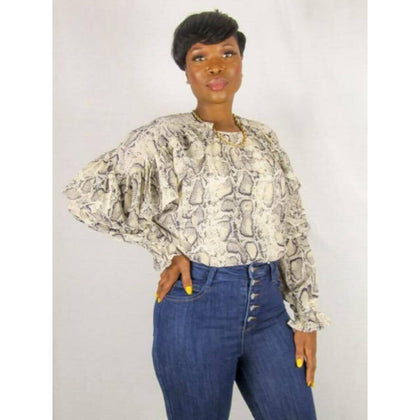 Samir Snake Print Blouse