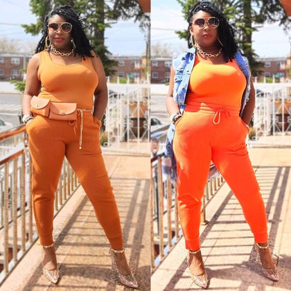 Warm Bae Tank Jogger Set (Two Colors)