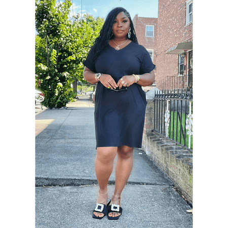 Butter Soft T-Shirt Dress w/ Pockets (6 Fall Colors)- CURVY AVAILABLE