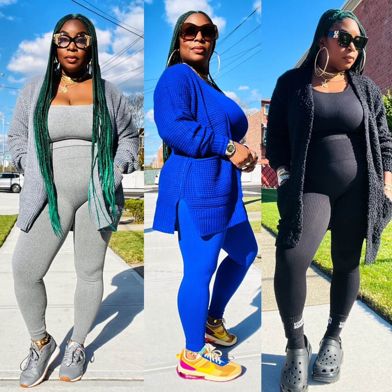 Ensemble 2 Pièces Tempted Bleu - Top Manches Courtes Et Leggings Taille 3T, Neuf Avec étiquettes