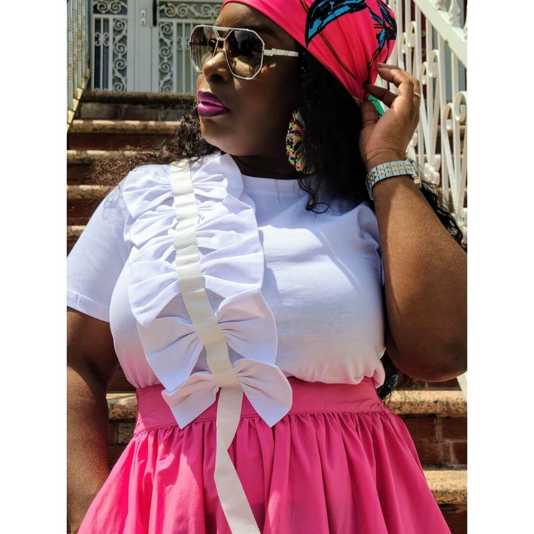Gifted Bow Tee- White