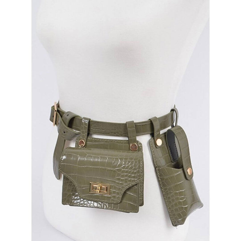 Take Me Anywhere Double Mini Belt Bag (Three Colors) display picture 3