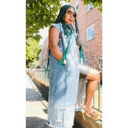 Denim Duster Vest- Also in Plus Size