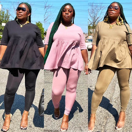 Cotton Baby Doll Legging Set (4 Colors)- Curvy Available **3rd RESTOCK**