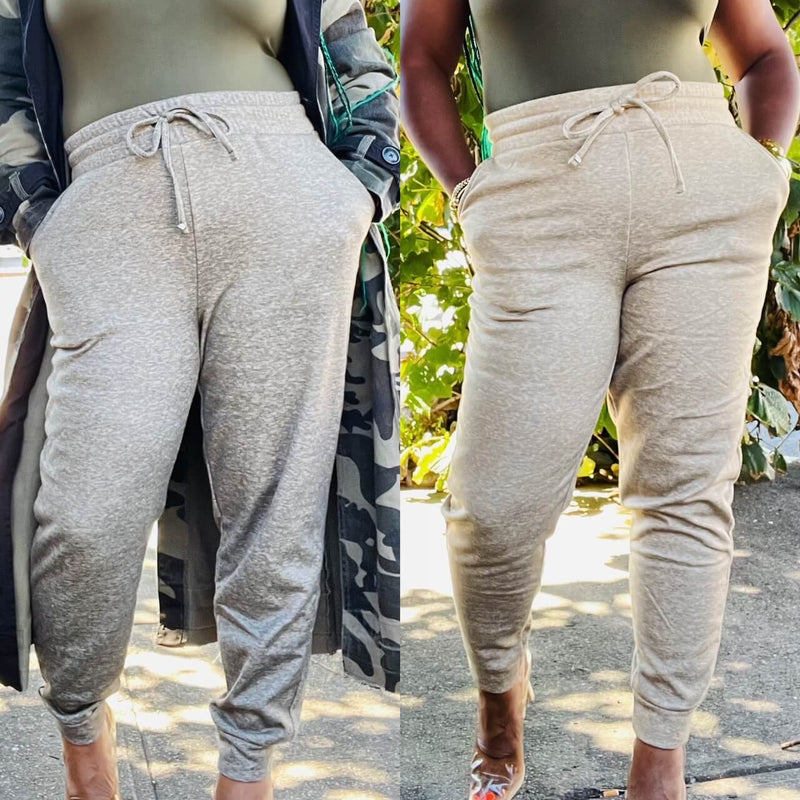 Heathered Sweatpants (2 Colors)- CURVY AVAILABLE
