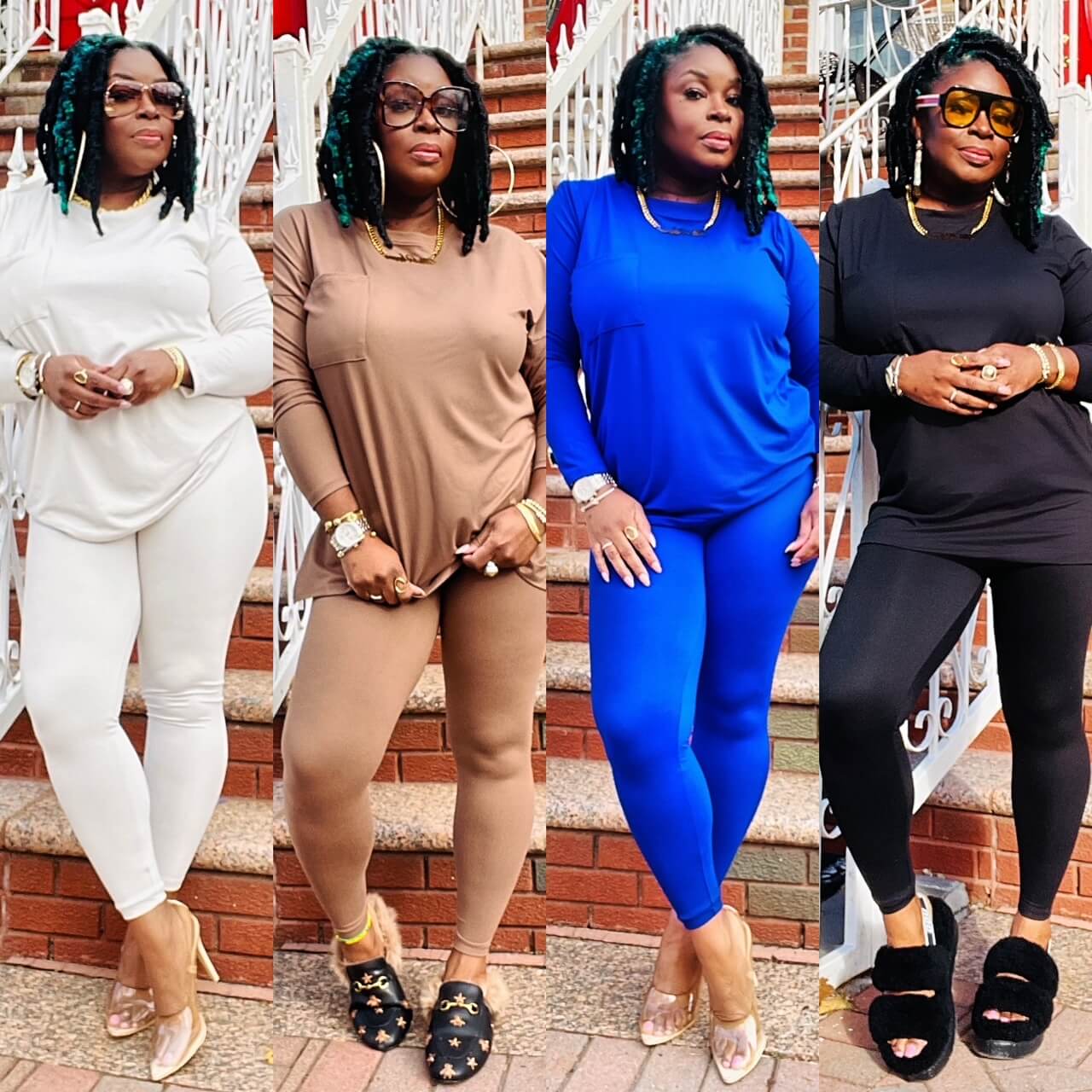 Butter Soft Pocket T Legging Set (4 Colors)- Curvy Available