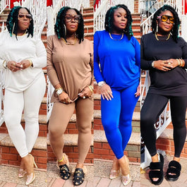 Butter Soft Pocket T Legging Set (4 Colors)- Curvy Available