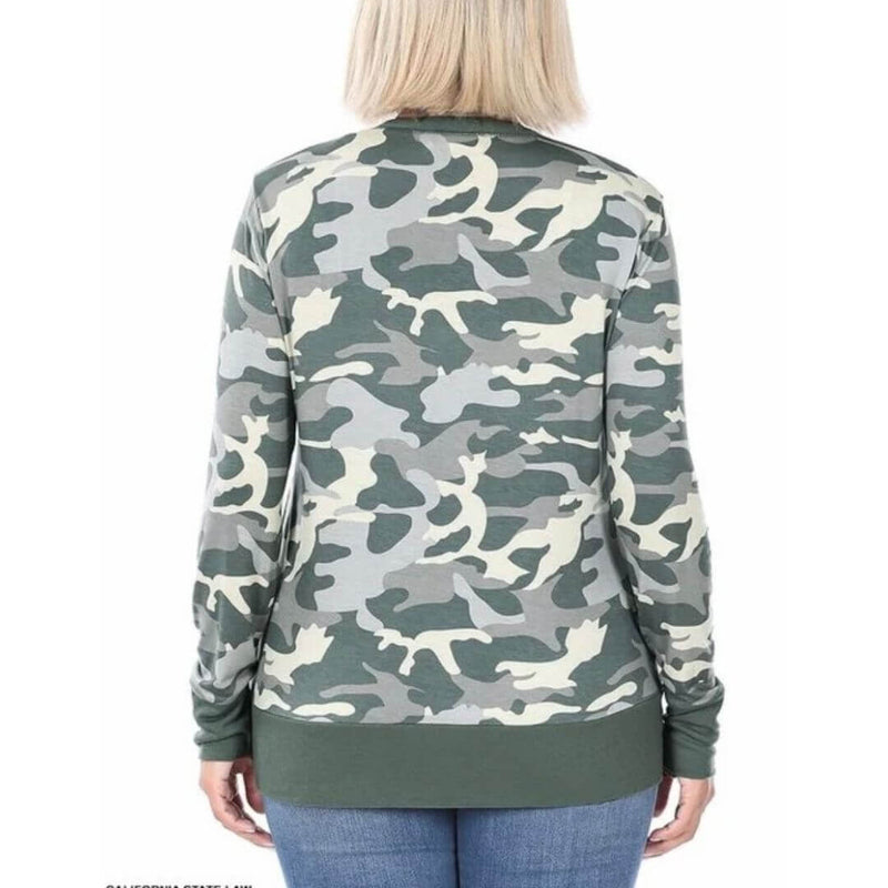 Camo Cardigan (FOUR Colors)- CURVY **3RD RESTOCK**