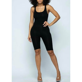Basic Biker Tank Romper (Three Colors)