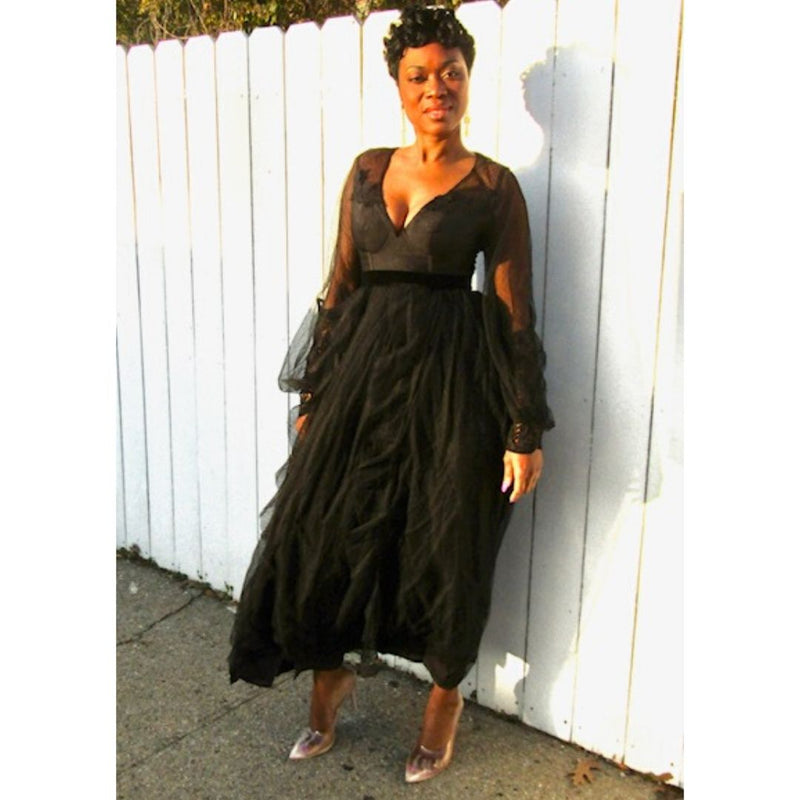 gothic princess dress Gothic Princess Black Tulle Dress