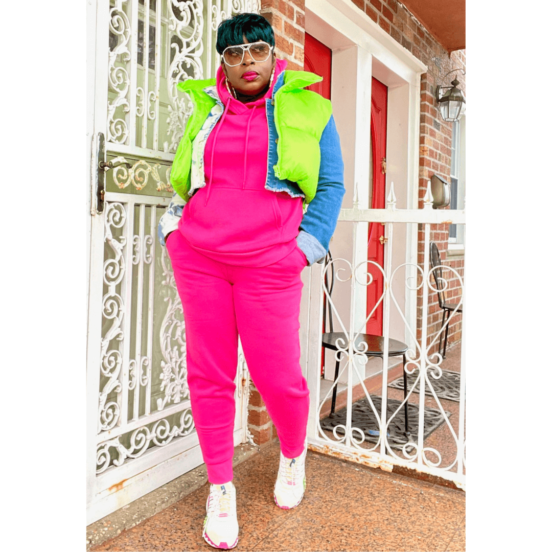 Spring Vibes '22 Hooded Jogger Set (Two Colors)